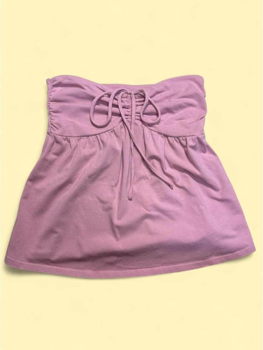 y2k 00s glam Pink Hollister Co. tube top